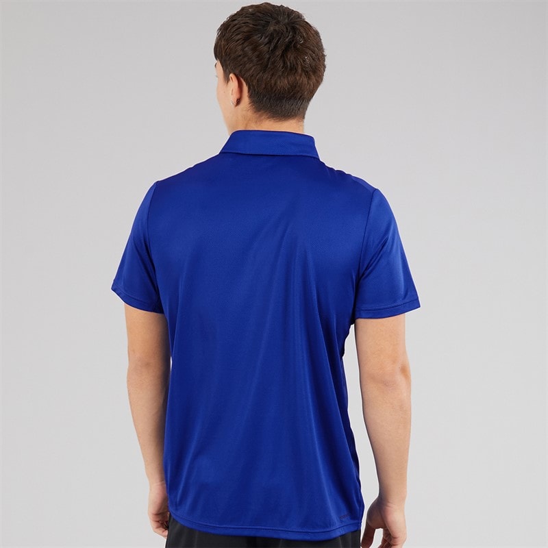adidas Mens Train Essentials Feelready Training Polo Shirt Lucid Blue/Black - Image 2