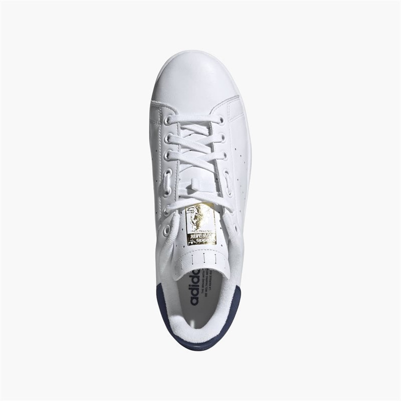 adidas Mens Velostan Smith Cycling Shoes White/White/Dark Blue - Image 4