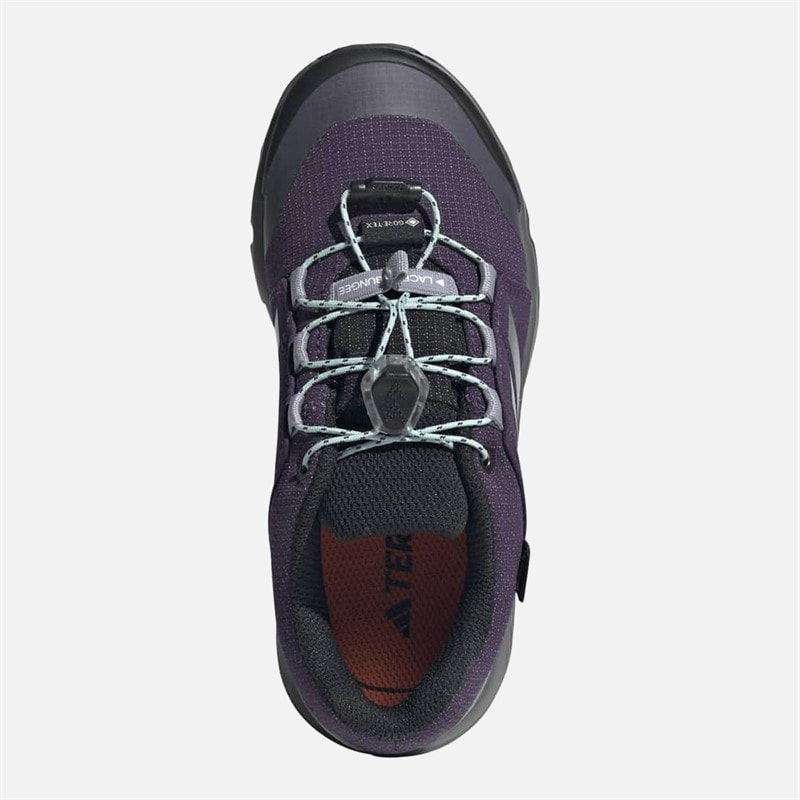 adidas Junior Terrex Gore-Tex Waterproof Walking Shoes Aurora Plum/Silver Metallic/Semi Flash Aqua - Image 4