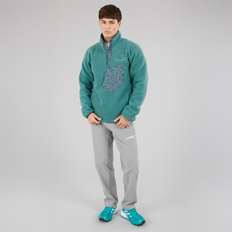 adidas Mens Terrex Xploric High Pile Fleece Preloved Teal - Image 4