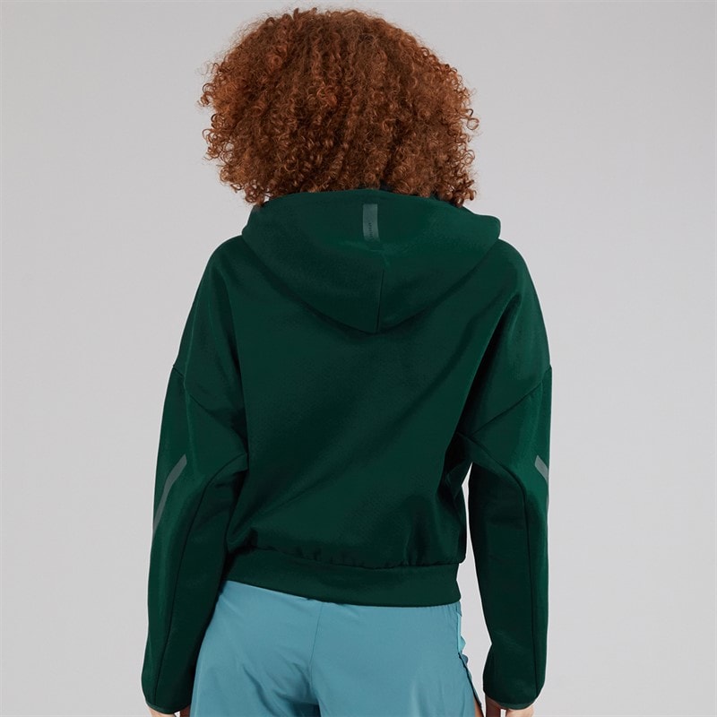 adidas Womens Z.N.E Full Zip Hoodie Aurora Ivy - Image 2