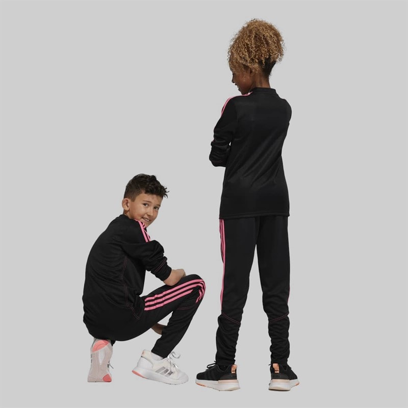 adidas Junior Tiro 23 Club Track Pants Black/Lucid Pink - Image 5