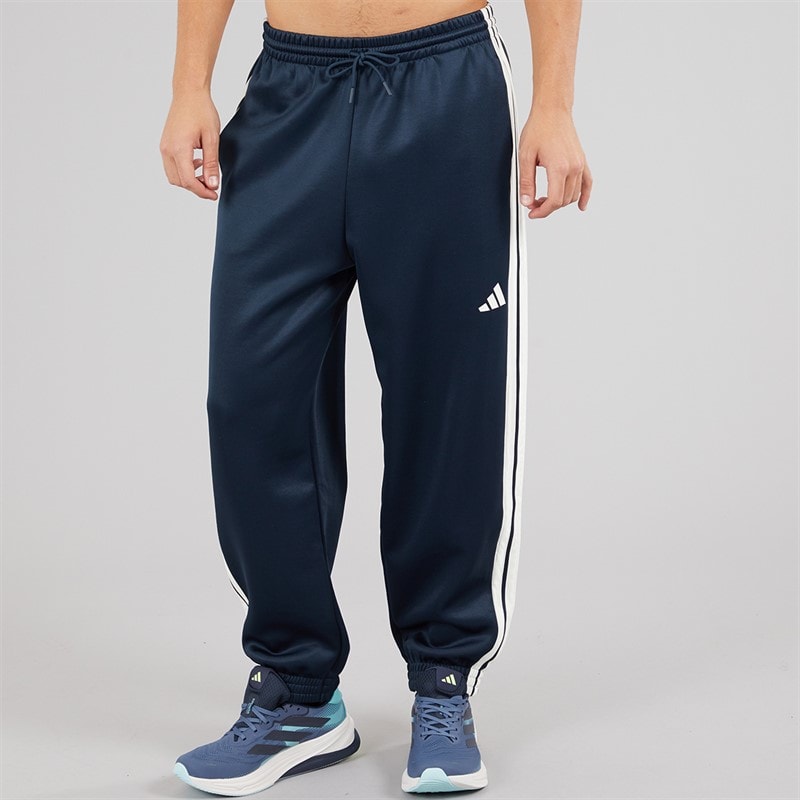 adidas Mens Stadium Track Pants Aurora Ink/Off White - Image 3