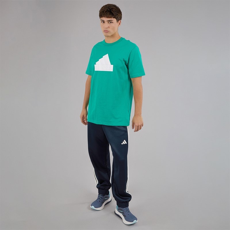 adidas Mens Stadium Track Pants Aurora Ink/Off White - Image 4