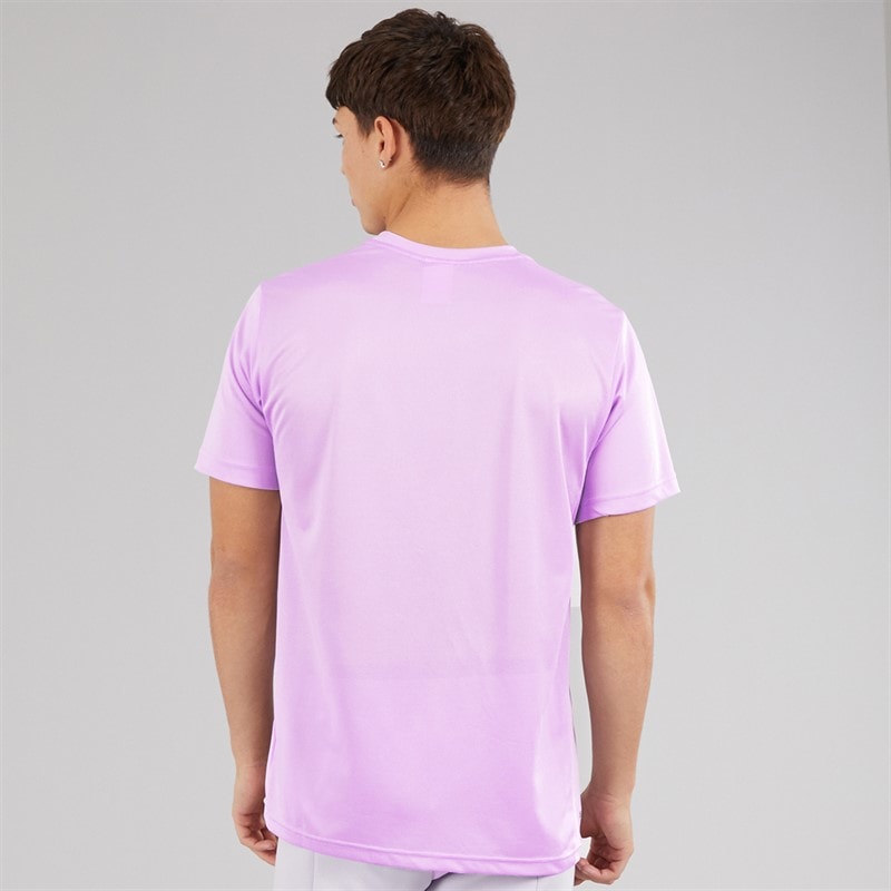 adidas Mens Tech Apparel Training T-Shirt Powder Plum - Image 2