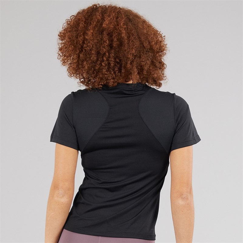 adidas Womens Designed For Training T-Shirt Black - Image 2