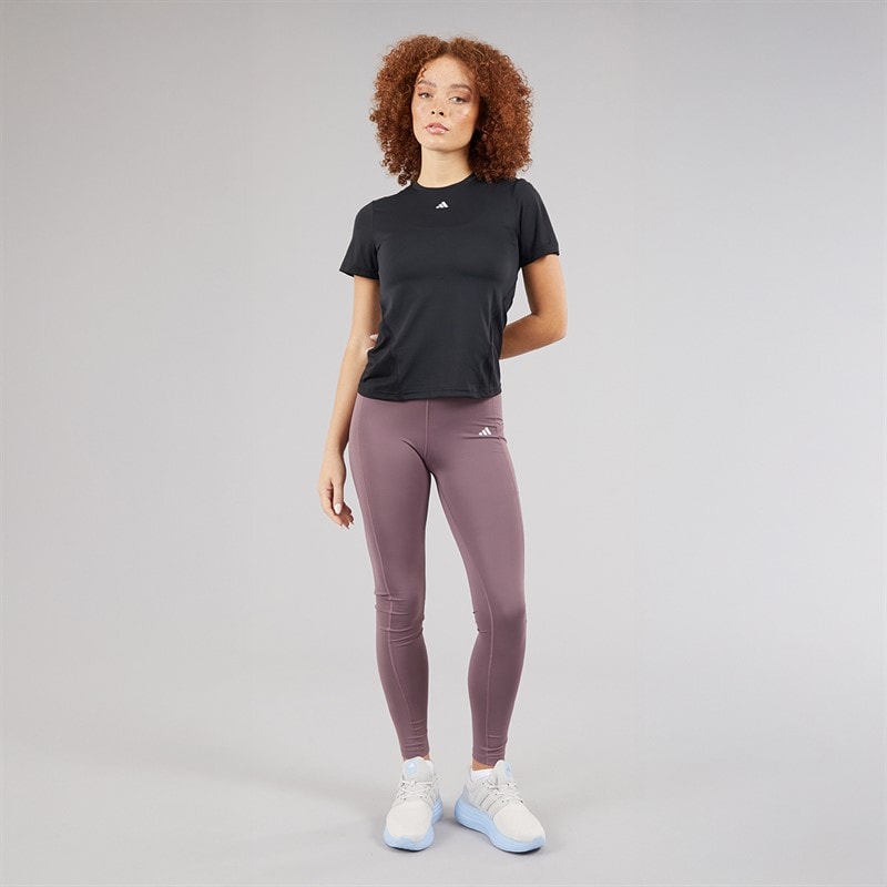 adidas Womens Designed For Training T-Shirt Black - Image 4