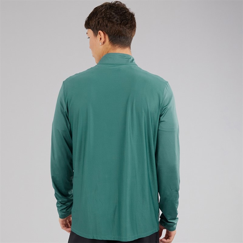 adidas Mens Own The Run 1/2 Zip Running Top Preloved Teal - Image 2