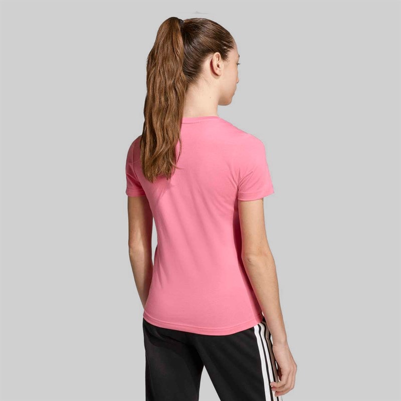 adidas Junior Girls Everyday Glam Graphic T-Shirt Pink Fusion - Image 2