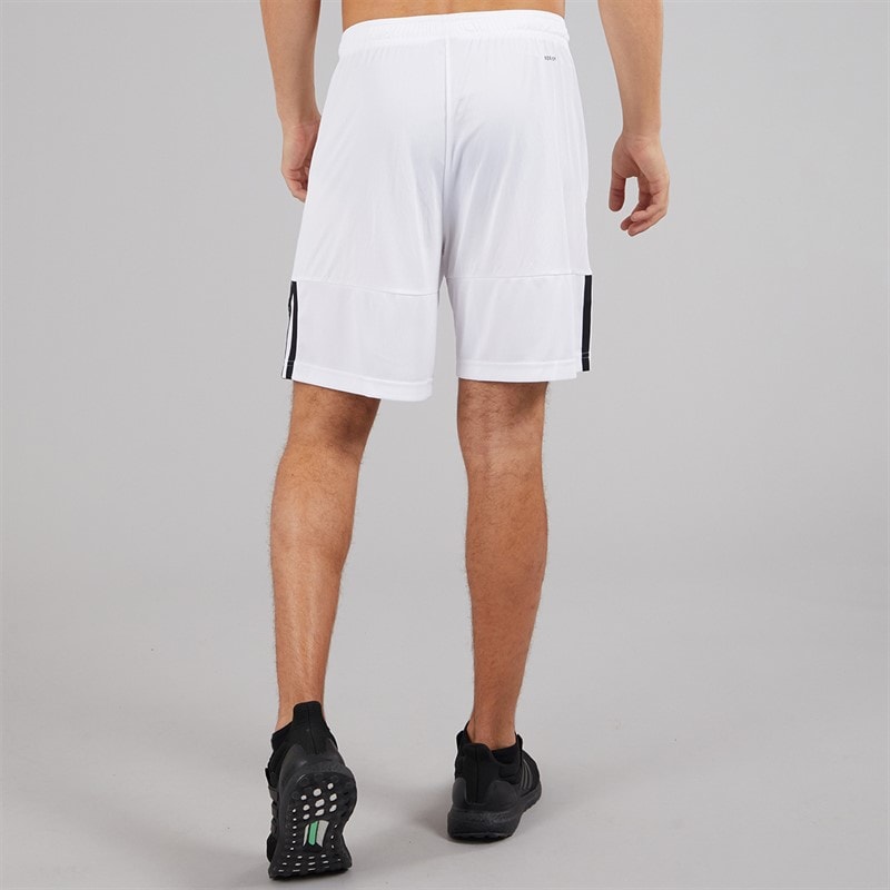 adidas Mens Aeroready Sereno Cut 3-Stripes Shorts White/Black - Image 2