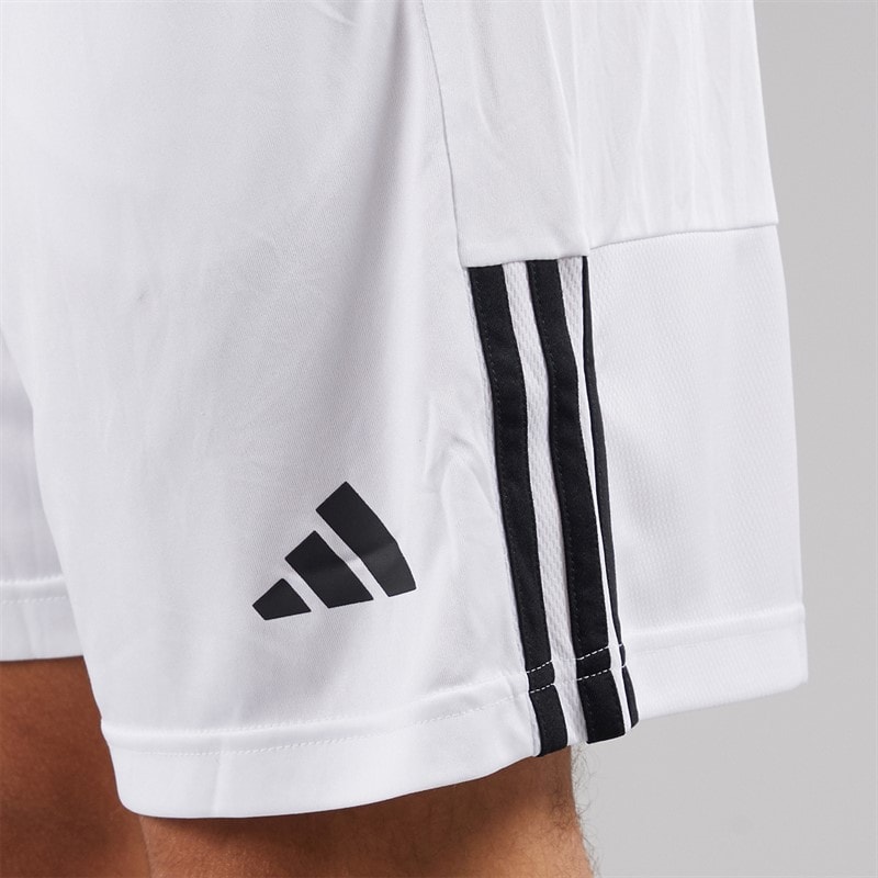 adidas Mens Aeroready Sereno Cut 3-Stripes Shorts White/Black - Image 5
