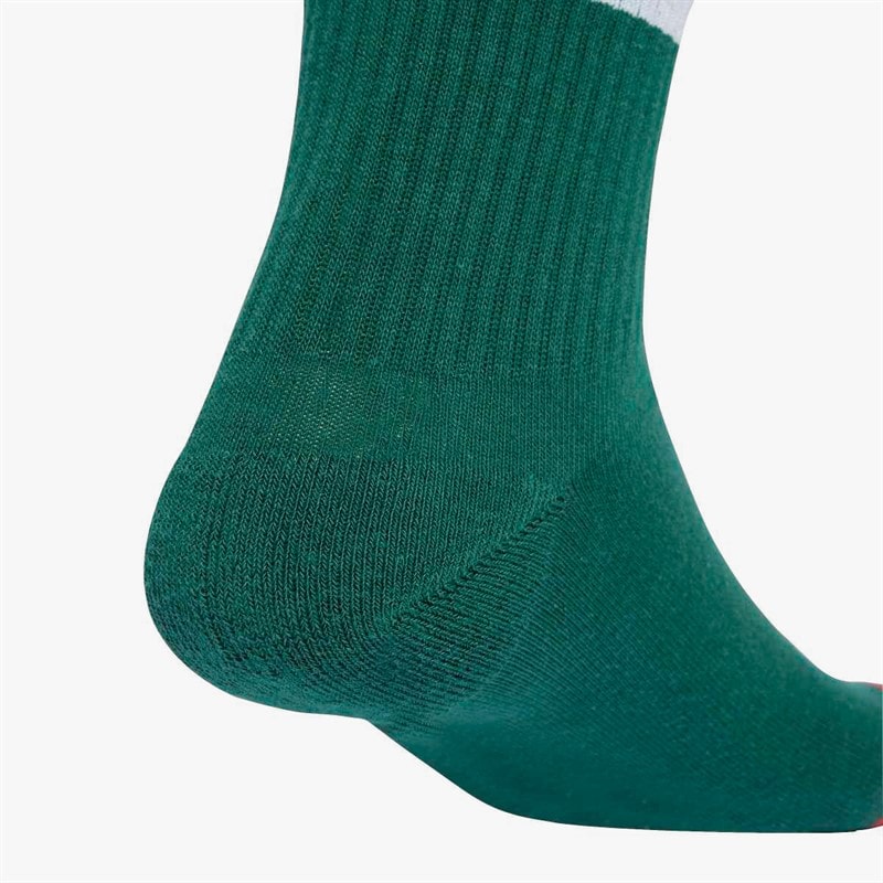 adidas  Christmas Graphic Three Pack Crew Socks Collegiate Green/White/Pure Ruby - Image 3