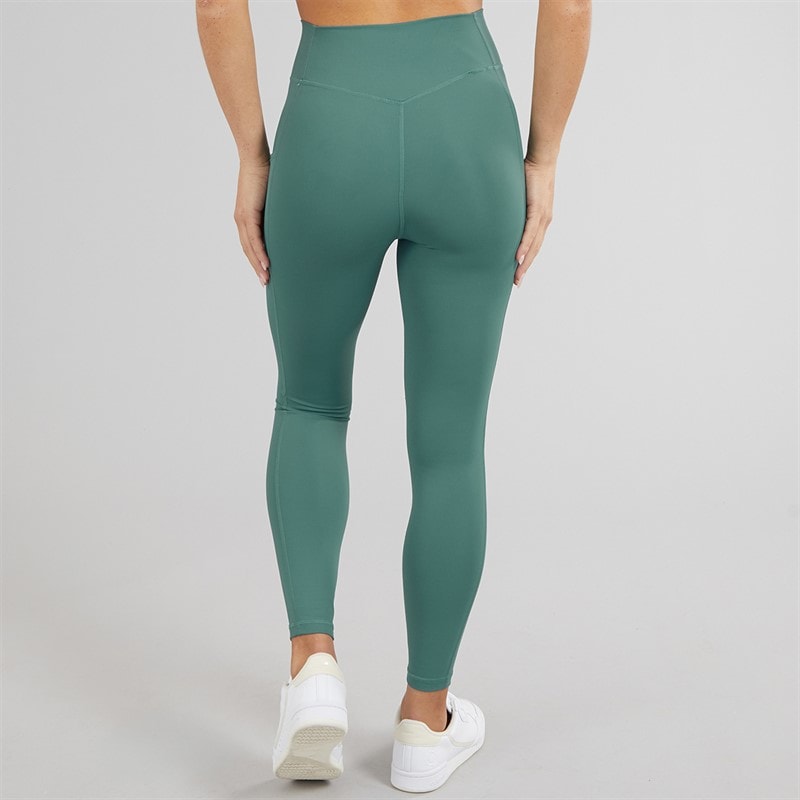 adidas Womens Optime Stash 7/8 Leggings Preloved Teal - Image 2