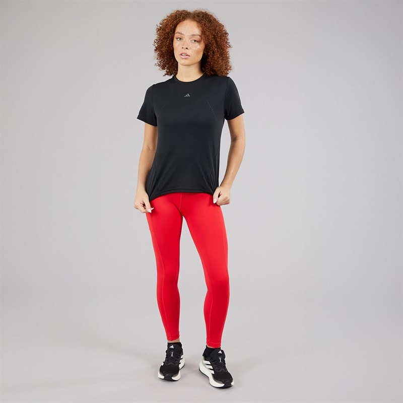 adidas Womens Designed For Training HEAT.RDY Hitt Training T-Shirt Black - Image 4