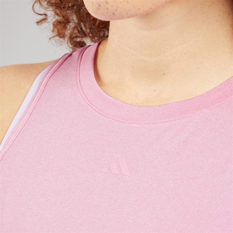 adidas Womens Designed For Training Tank Top True Pink/White - Image 3