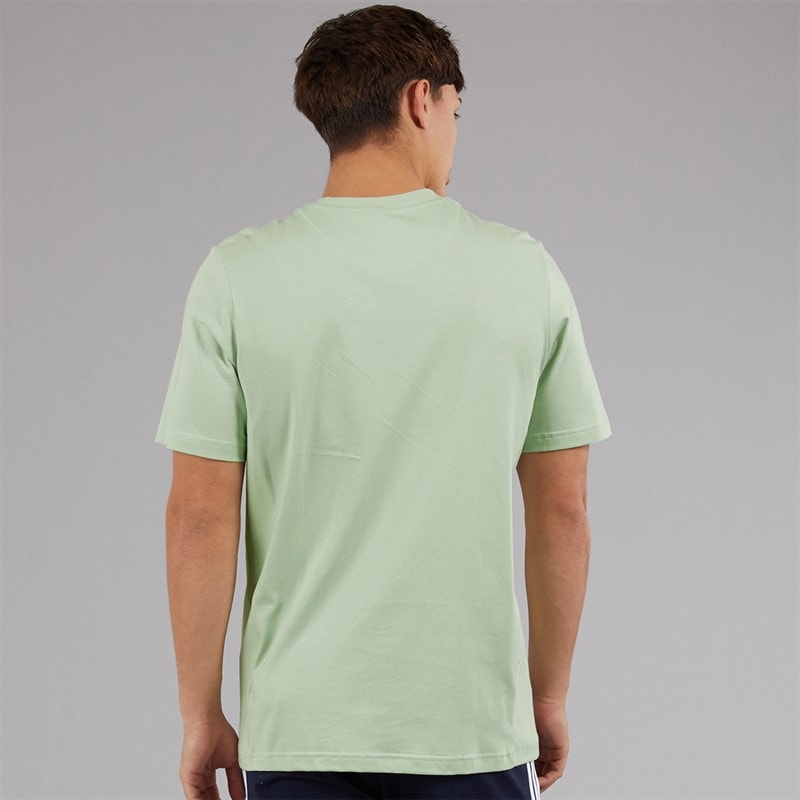 adidas Mens Studio Lounge T-Shirt Linen Green - Image 2