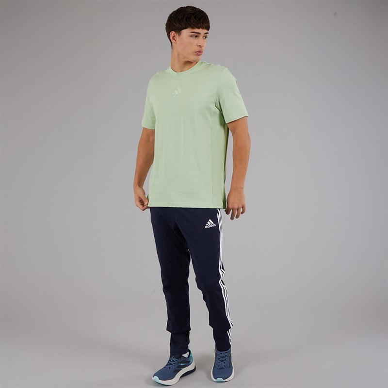 adidas Mens Studio Lounge T-Shirt Linen Green - Image 4