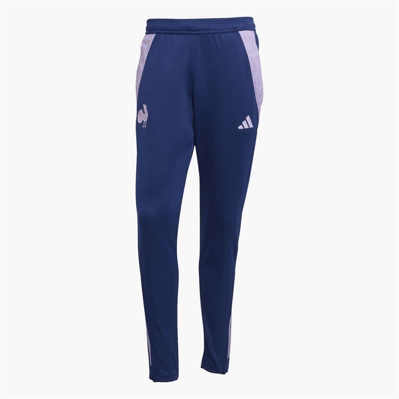 adidas Mens FFR France Rugby Training Track Pants Dark Blue - Image 1