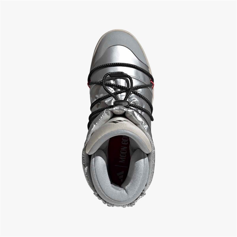 adidas Mens adidas X Moon Boot Ace Mid Boots Matte Silver/Core Black/Lucid Red - Image 4