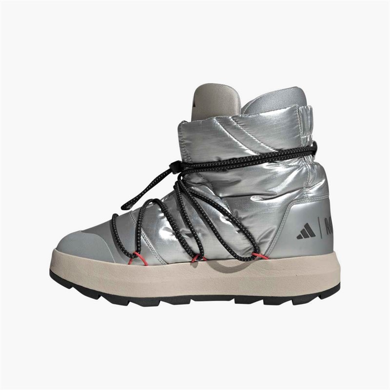 adidas Mens adidas X Moon Boot Ace Mid Boots Matte Silver/Core Black/Lucid Red - Image 5