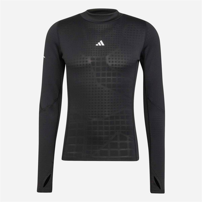 adidas Mens Techfit Cold.RDY Long Sleeve Baselayer Black - Image 1