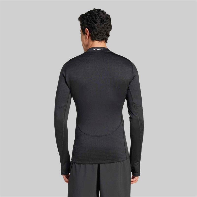 adidas Mens Techfit Cold.RDY Long Sleeve Baselayer Black - Image 3
