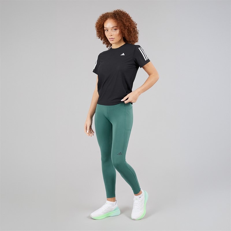 adidas Womens Own The Run 7/8 Running Leggings Preloved Teal - Image 4