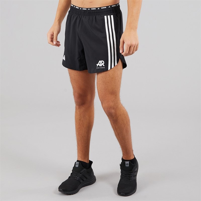 adidas Mens Runners Climacool Running Shorts Black - Image 3
