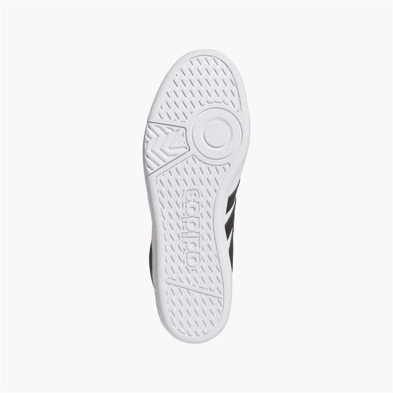 adidas Mens Hoops 4.0 Mid Trainers Cloud White/Core Black/Grey Two - Image 2
