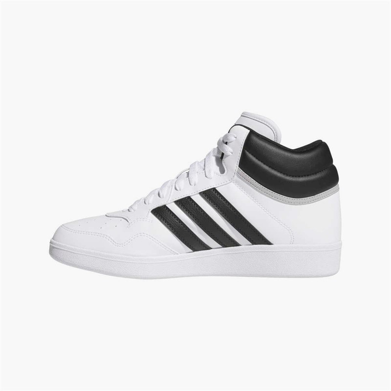 adidas Mens Hoops 4.0 Mid Trainers Cloud White/Core Black/Grey Two - Image 5