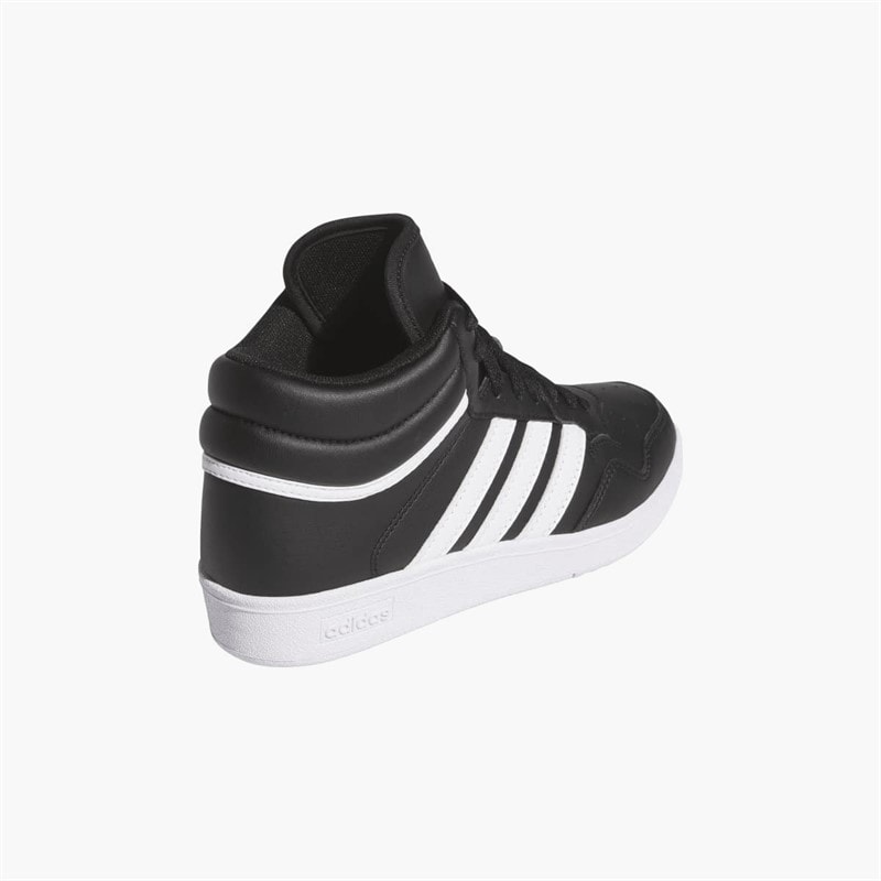 adidas Junior Hoops 4.0 Mid Trainers Core Black/Cloud White/Core Black - Image 3
