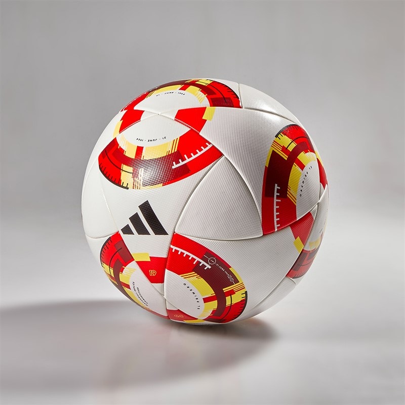 adidas Mens RFEF Spain Amberes Competition Match Football (FIFA Quality Pro Certified) White/Black/Panton/Beam Yellow - Image 1