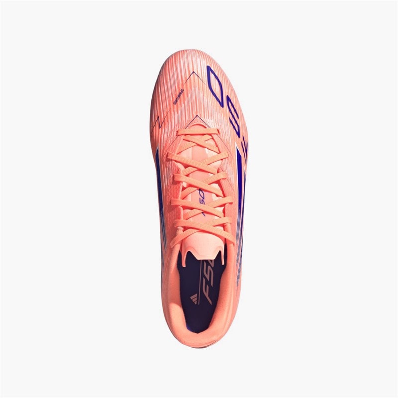 adidas Mens F50 League FG/MG Firm/Multi Ground Football Boots Beam Orange/Lucid Blue /Cloud White Beam Orange/Lucid Blue/Cloud White - Image 4