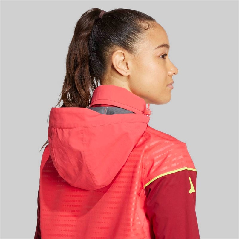 adidas Womens DFB Germany Tiro 25 Pro Rain 1/4 Zip Track Top Core Pink - Image 5