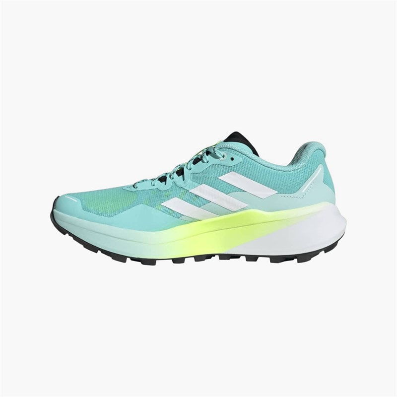 adidas Mens Terrex Agravic 3 Trail Running Shoes Semi Flash Aqua/Cloud White/Lucid Lemon - Image 5