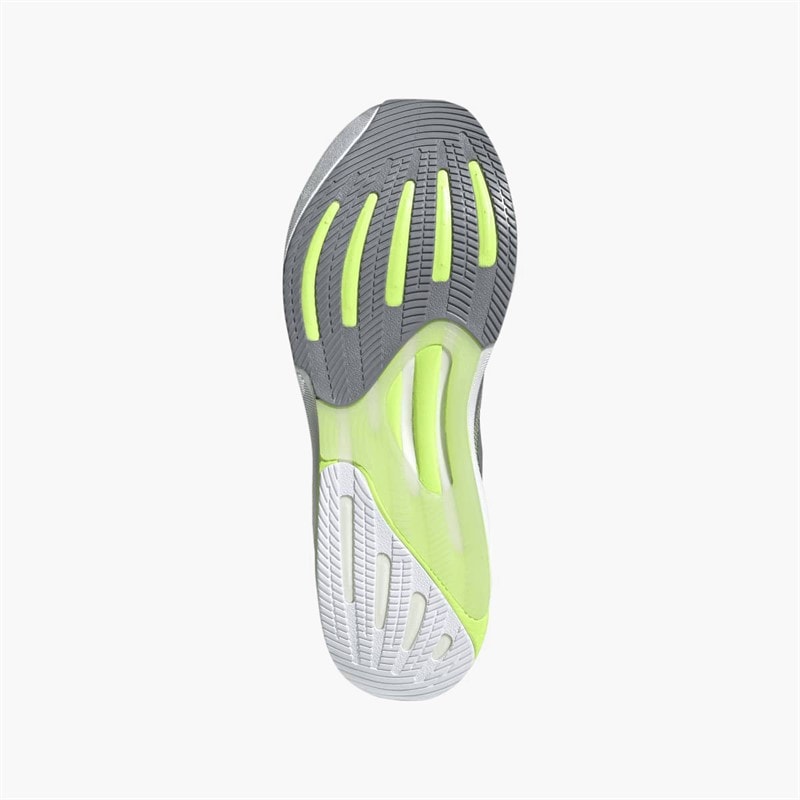 adidas Mens Supernova Rise 2 Neutral Running Shoes Halo Silver/Silver Metallic/Lucid Lemon - Image 2
