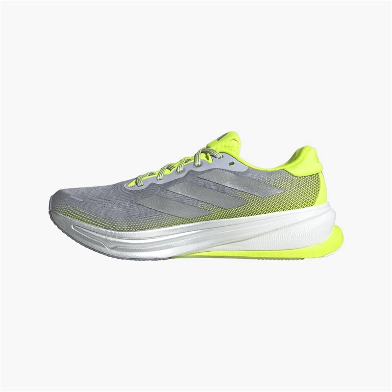 adidas Mens Supernova Rise 2 Neutral Running Shoes Halo Silver/Silver Metallic/Lucid Lemon - Image 5