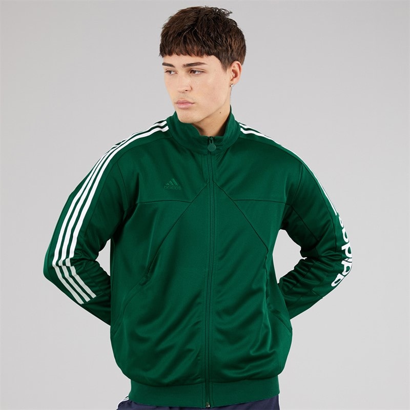 adidas Mens Tiro Wordmark Track Top Collegiate Green/White - Image 1