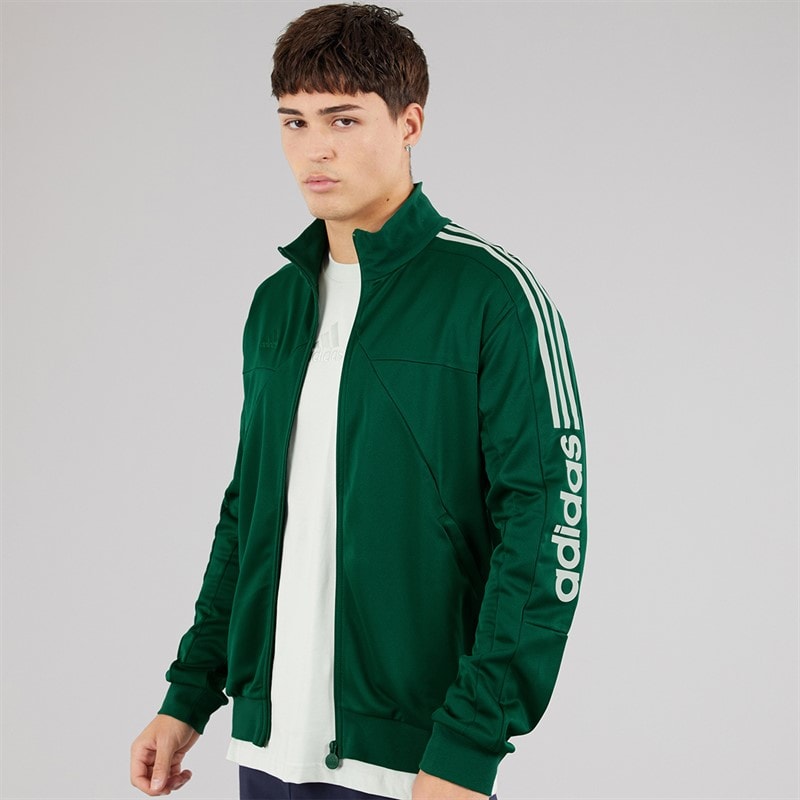 adidas Mens Tiro Wordmark Track Top Collegiate Green/White - Image 3