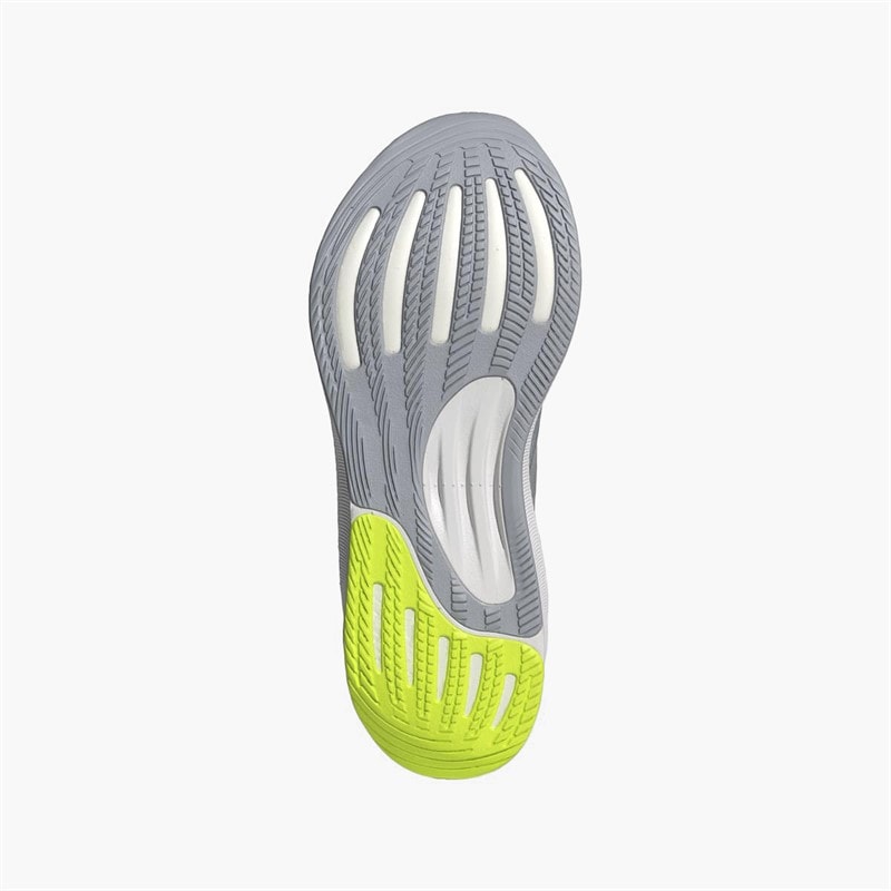 adidas Womens Supernova Stride 2 Neutral Running Shoes Halo Silver/Silver Metallic/Lucid Lemon - Image 2