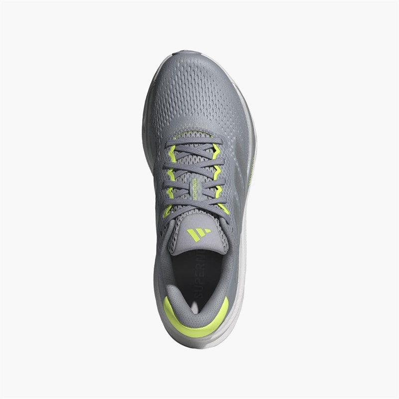 adidas Womens Supernova Stride 2 Neutral Running Shoes Halo Silver/Silver Metallic/Lucid Lemon - Image 4