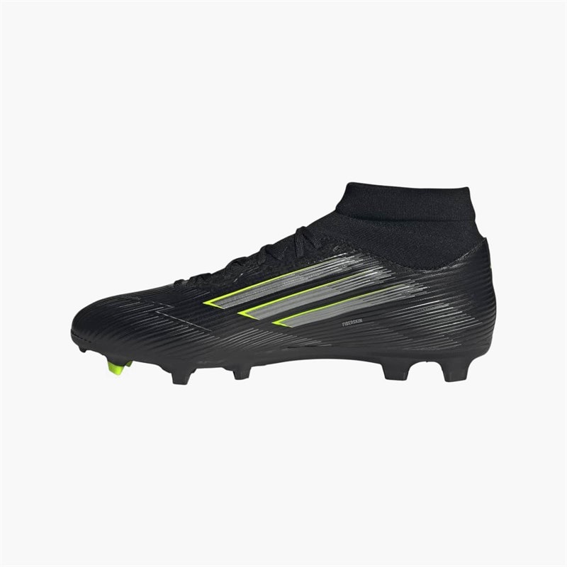 adidas Mens F50 League Mid FG/MG Firm/Multi Ground Football Boots Core Black/ Ron Metallic/Lucid Lemon Core Black/Ron Metallic/Lucid Lemon - Image 5
