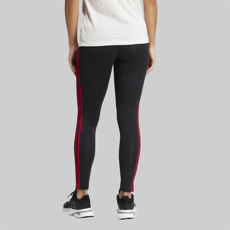 adidas Womens MUFC Manchester United Leggings Black - Image 3