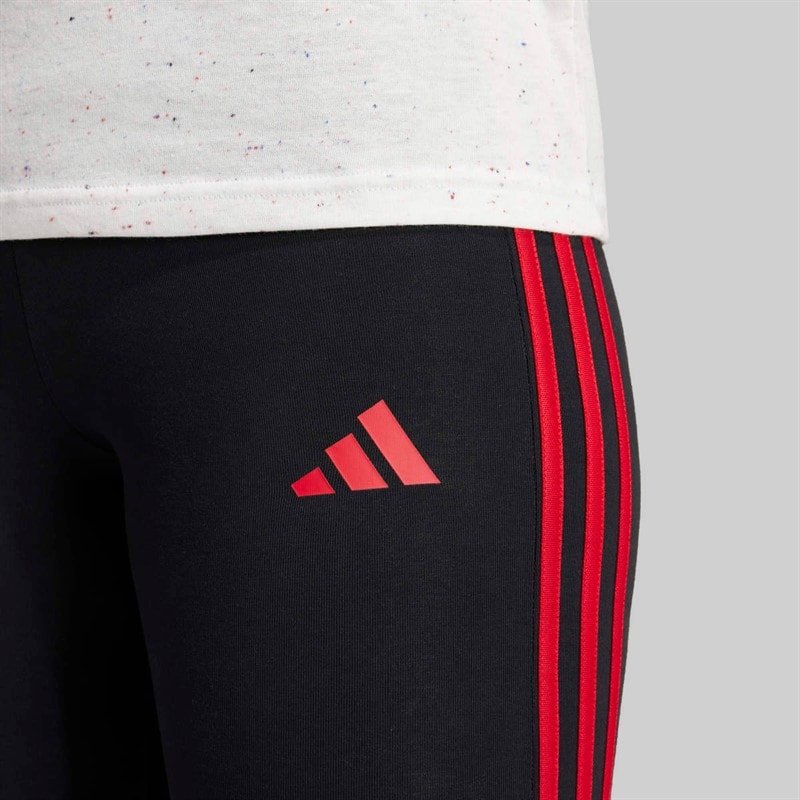 adidas Womens MUFC Manchester United Leggings Black - Image 4