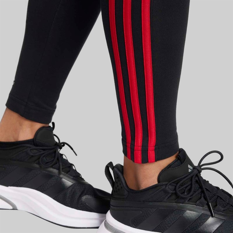adidas Womens MUFC Manchester United Leggings Black - Image 5