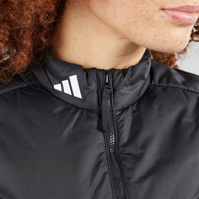 adidas Womens Puffer Golf Gilet Black - Image 3
