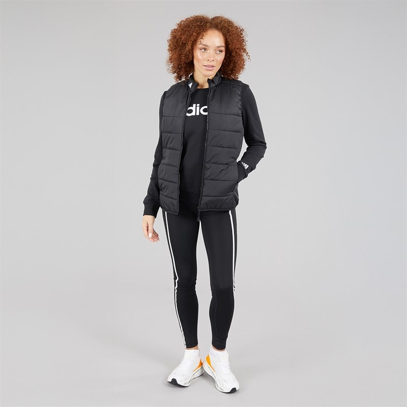 adidas Womens Puffer Golf Gilet Black - Image 4