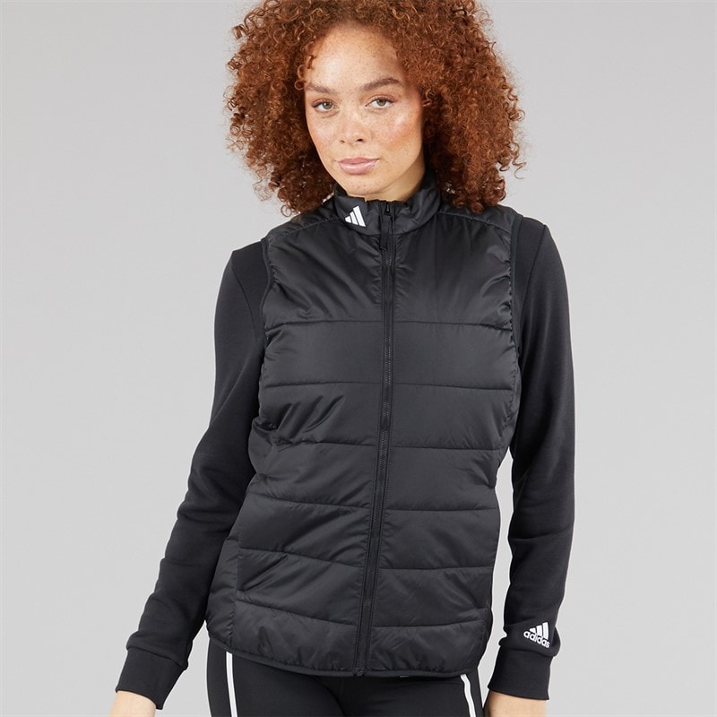 adidas Womens Puffer Golf Gilet Black - Image 5