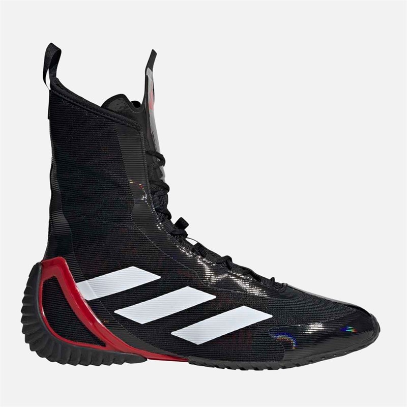 adidas Mens Speedex Ultra Boxing Shoes Core Black/Cloud White/Pure Ruby