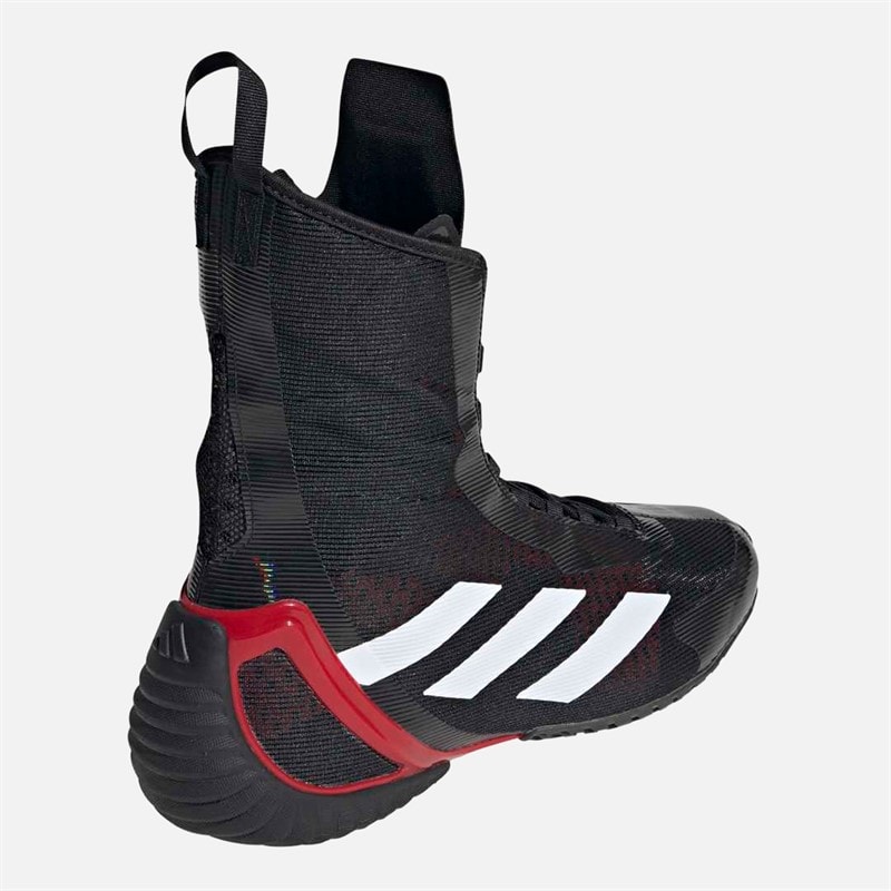 adidas Mens Speedex Ultra Boxing Shoes Core Black/Cloud White/Pure Ruby - Image 3